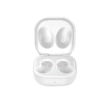 Caixa de carregamento inteligente branca para fones de ouvido Samsung Galaxy Buds Live