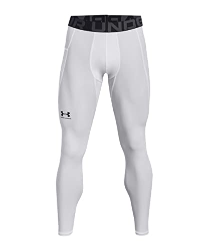 Mallas Under Armour Heatgear para hombre en talla 3XL Tall color blanco y negro de compresión
