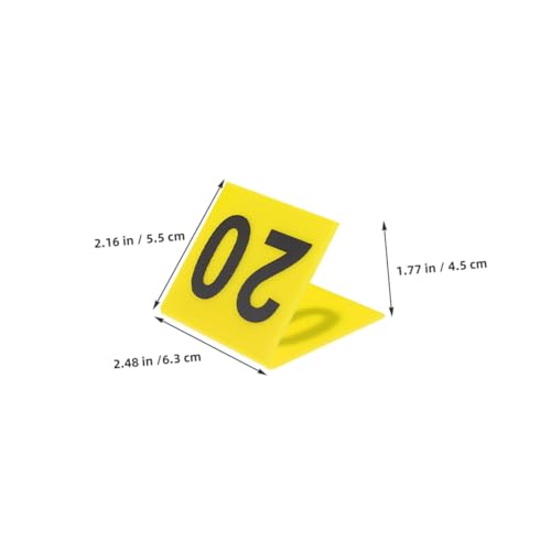 Numéros de table en acrylique COLLBATH x80 pour restaurant et mariage - 2