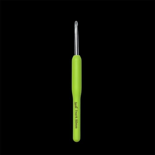 Image of Ushaworks Crochet Hook Soft Grip Crochet Needle with Aluminum Hook Comfortable Yarn Tool for Crochet Needles, Knitting Needles, Crochet Kit, Knitting Kit, Knitting Needle Set, Crochet Needle, Crochet Set 1 Pcs (Crochet hook, 7no /4.50MM)