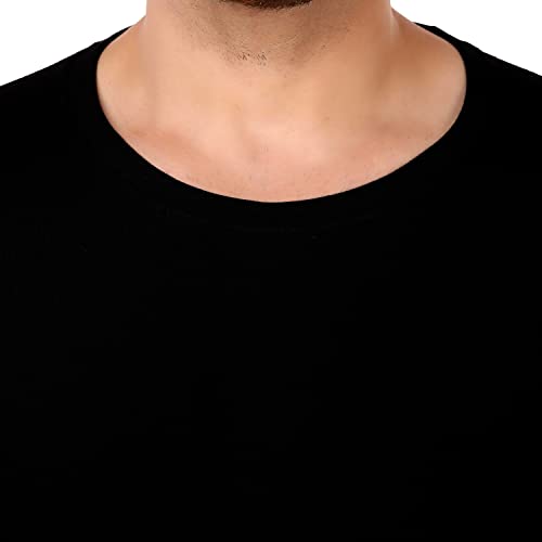 Image of Men's Plain Tshirt | Any Time Wear | Black & White Tshirt |Regular fit Half Slevees Round Neck Pure Cotton Black & White Tshirt | Pack of 2 | Pack of 3