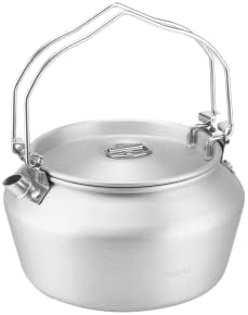 Fire-Maple Camping Kettle Camp Tea Coffee Pot | 1.2L Aluminum Outdoor Hiking Water Boiler | Portable Teapot Lightweight with Foldable Handle for Bushcraft