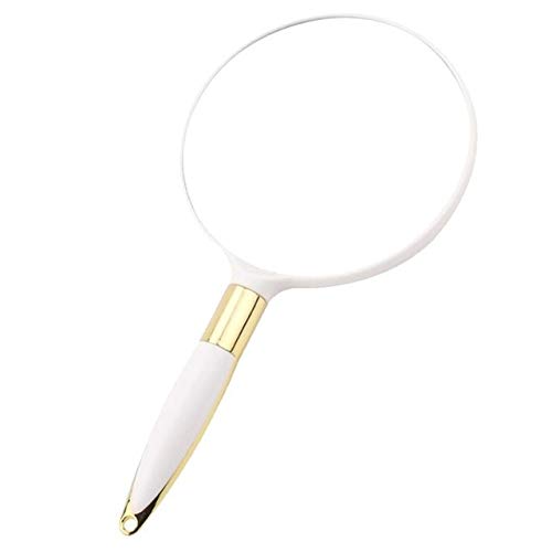 AITACK Light Up Mirror For Makeup Portable Cosmetic Mirror Round Handheld Makeup Mirror Retro European Style Mirror Mirror