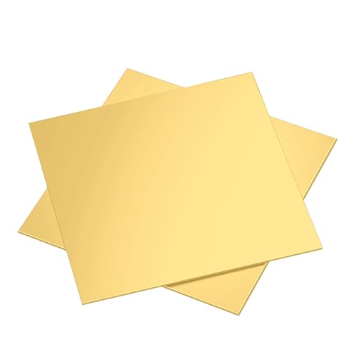 2 Pcs Brass Sheet 6x6 20 Gauge