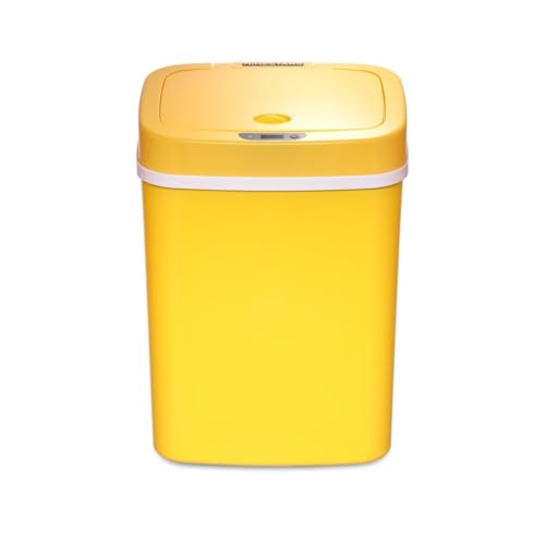 Caneca rectangular amarilla con sensor de movimiento 3.2 gal miniatura 4