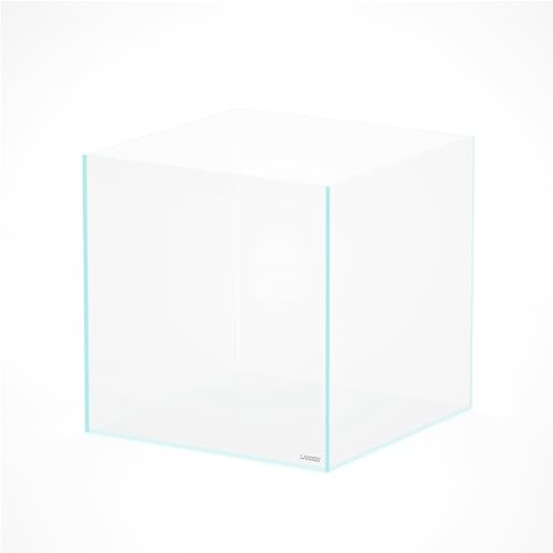 Image of LANDEN 52.4 Gallons Cube Rimless Low Iron Aquarium Fish Tank,23.62 inch L x 23.62 inch W x 23.62 inch H (60cm x 60cm x60cm) 10mm Thickness with Nano Foam Leveling Mat Included