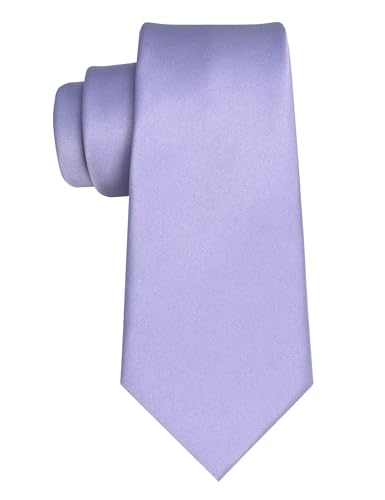 Image of JEMYGINS Solid Color Tie Mens Necktie for Business and Wedding