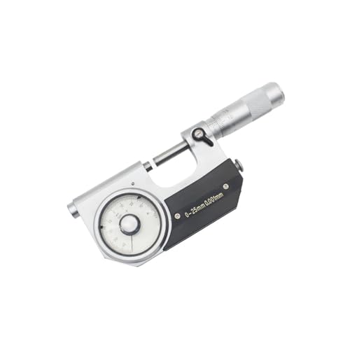 Micrómetro de palanca 0-25mm 0.001mm con tornillo y dial miniatura 1