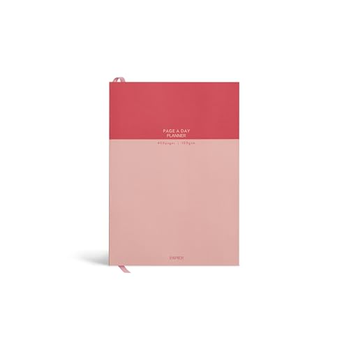 Papier Undated Daily Planner Pink 8.46L x 6.02W