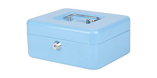 Pavo 8007929 - Cassetta portavalori, colore: Azzurro