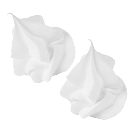 VANZACK - VANZACK Lot de 2 Décorations Réalistes pour Coupes Glacées et Thé au Lait Garniture Crème Blanche 5 CM Accessoires DIY pour Présentation de Desserts d'Été et Jouets pour Pâtisseries
