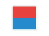 Sticker drapeau SUISSE TESSIN canton helvete 7cm(S)   20cm(XL) autocollant (taille S : 7cm x 7cm)