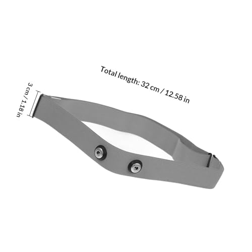 Correa de pecho ajustable UPKOCH para monitor de frecuencia cardíaca, fibra de poliuretano y nylon, diseño elástico cómodo con paso de agujero de 45 mm miniatura 2
