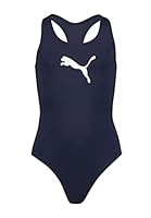 PUMA Mädchen Swimsuit Badebekleidung, Navy, 164 EU
