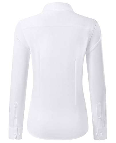 Button Down Shirts for Women Wrinkle Free Dress Shirt Classic Fit Long Sleeve Casual Business Blouse Work3