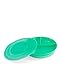 Twistshake Scellé Assiette d'Apprentissage avec Couvercles et Séparateurs pour Le Repas de Bébés, Assiettes à Compartiments en PP et Silicone pour Nourriture, Sans BPA, 6+ Mois, Vert Pastel