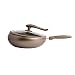 SLATIOM Pan sin palanca sin palanca simple forma creativa wok shear pot pan for el hogar suministros de cocina cocina inducción cocina abierta llama (Color : A)