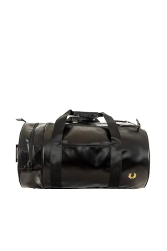 Fred Perry men Barrel gym bag black - gold