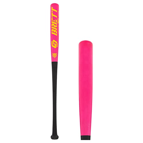 Brett Bros. GB5 Superlight Wood Softball Bat: GB5SB Neon Rose Pink GB5SB Neon Rose Pink 34 inch