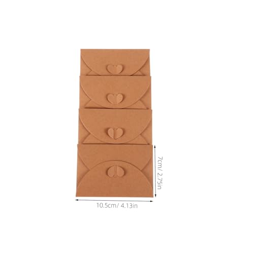Mini enveloppes kraft avec cartes DIYEAH de 80 pièces pour invitations et fêtes