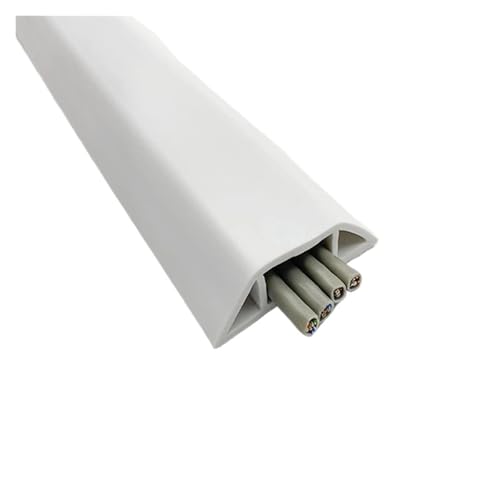 Couvercle de câble sol PVC blanc 50mm éliminant les fils emmêlés de la maison