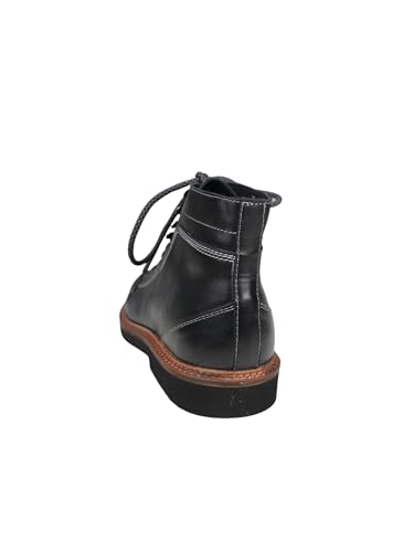 Image of Ezok 4001 Men's Leather Lace-Up Boots | Comfortable Ankle Boots | Lightweight Anti-Slip Casual Boots for Everyday Wear