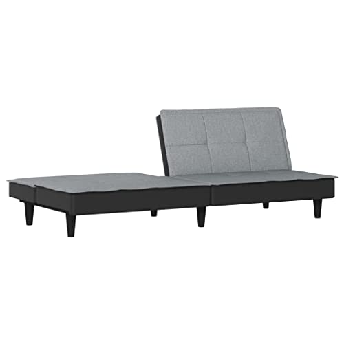 Sofá cama de tela gris ideal para salones y oficinas 8