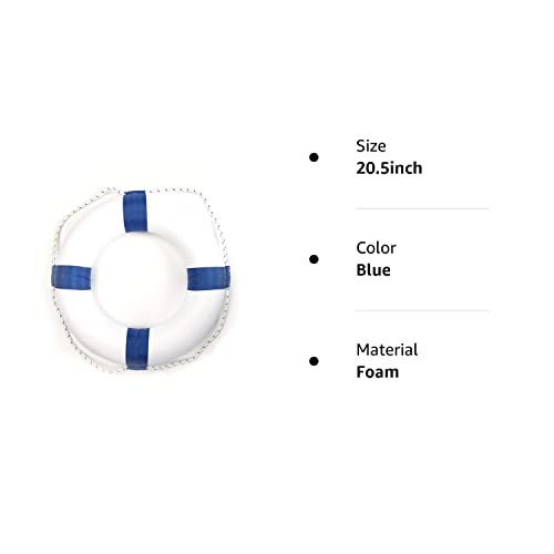 Life Ring Pool Safety Ring,Swim Foam Ring Buoy Swimming Pool Safety Life Preserver With Perimeterrope，Pooldecor52Cm/20.5Inch Diameter 02 #TOP3