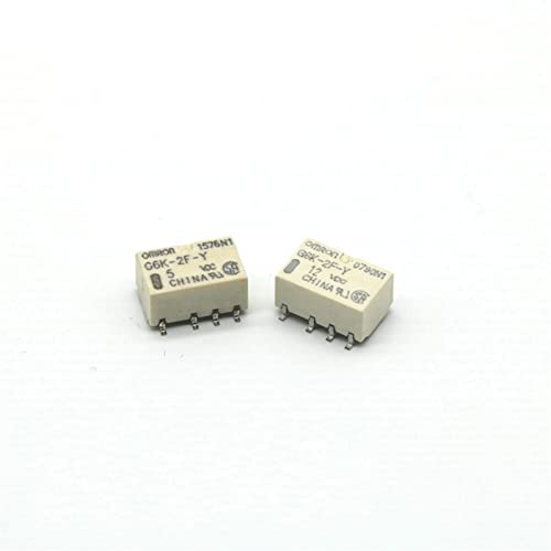 Relais signal SMD G6K-2F-Y Omron 8 broches lot de 10 composants CC 5V 12V 24V