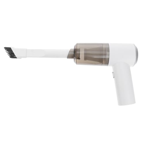 Luxshiny Aspiradora Inalámbrica de Mano para Coche y Hogar con Luz Led, Recargable por USB, Material Abs, Potente Succión para Marcos de Ventanas y Arena