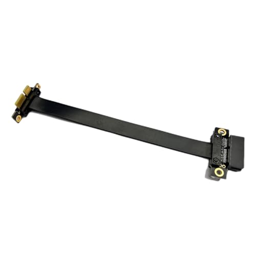 Lisher Cable Adaptateur PCIE X1 Pleine Vitesse 3.0 Cable D'Extension de Carte Graphique 90¡ã Rallonge Blind¨¦e PCI-Express pour GPU 10 cm Installation Facile Facile ¨¤ Utiliser