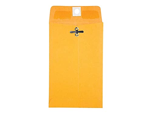 Quality Park 4 x 6-3/8 Clasp Envelopes, Clasp and Gummed Closures for Storing or Mailing, 28 lb Kraft, 100 per Box (QUA37815) - Thumbnail 3