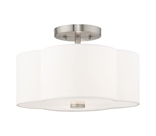Livex Lighting 2 Lt Brushed Nickel Ceiling Mount