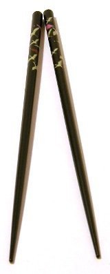 Kitchencookshop Coloured Wood Chopsticks 1961, 23 Centimeters/9 Inches