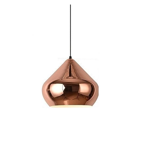 Lámpara colgante moderna for comedor, Lustre de oro rosa, lámpara Led redonda for restaurante, Bar, cocina, tienda, decoración del hogar Luces Brillantes