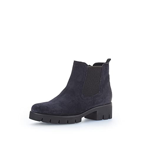 Gabor Damen Chelsea Boots, Frauen Stiefeletten,Wechselfußbett,stretch-einsatz,gummi-einsatz,bootee,booties,halbstiefel,pazifik,40 EU / 6.5 UK