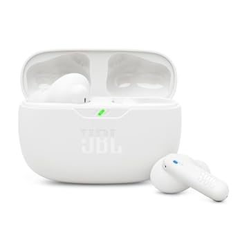 JBL, Fone de Ouvido Sem Fio, JBL, Bluetooth, Wave Beam 2, Intra Auricular, Sem Fio, Resistente À Água e Poeira - Branco