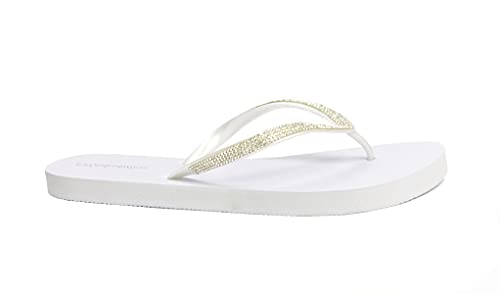 Image of REDVOLUTION Women's Rhinestone Sandals Soft Platform Footbed Midsole Fashion Flip Flop