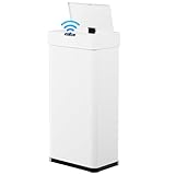 LIFERUN Papelera con sensor, papelera para cocina 60 litros, tapa eléctrica con...