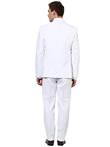 Image of hangup Men's Cotton Blend Formal Suit-Dress Set