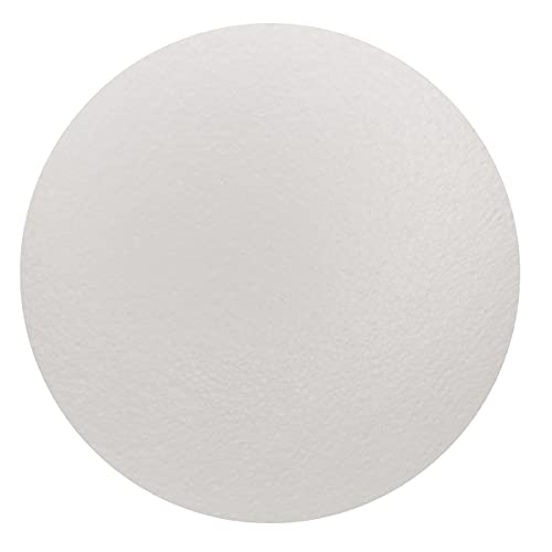 FFchuanhe 8 Inch 10-Pack Foam Circles for Crafts (1" Thick), Polystyrene Round Foam Disc for DIY Projects, Cakes and Decorations, Sculpture, Modeling, Arts and Crafts Supplies.(White)