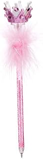Katz Dancewear Girls Pink, Hot Pink Or White Tiara Crown Fluffy Pen PN-3471 Christmas Stocking Filler Birthday Gift
