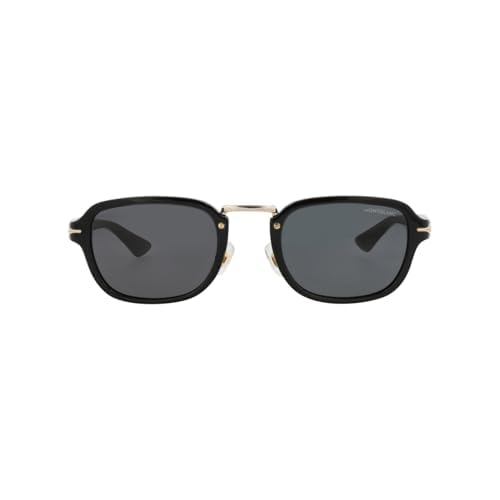 Montblanc MB0264S-001 52 Sunglass Man Recycled Ace Gafas de Sol, Sport, Negro (Negro), Talla única
