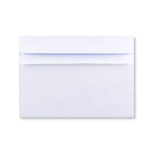 EPOSGEAR® A5/C5 Plain White Self Seal Wallet Envelopes 229mm x 162mm 90gsm (Pack of 25 Envelopes)