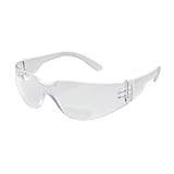 Gateway Safety 46MC25 StarLite MAG Safety Glasses, 2.5 Diopter Magnification, Clear Lens, Clear Temple