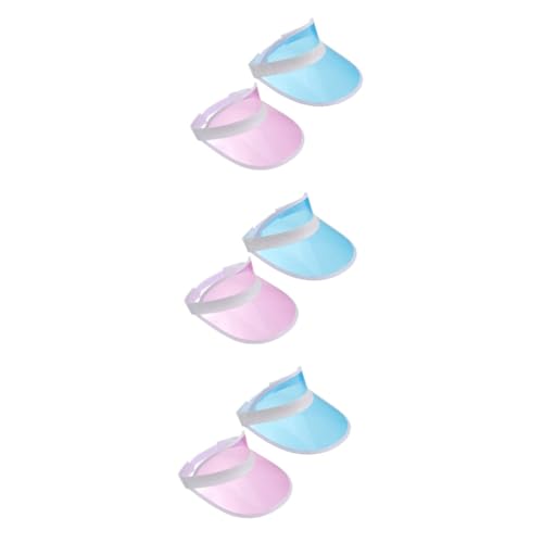 Chapeaux de soleil femmes POPETPOP visière pare-soleil plastique couleur bonbon