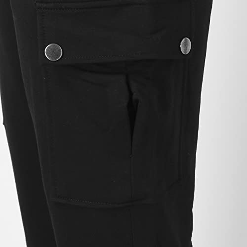 Mens Casual Pants Sweatpants Oversize Overalls Fitness Overalls Cotton Fitness Pants Running Men Pants Black #TOP4