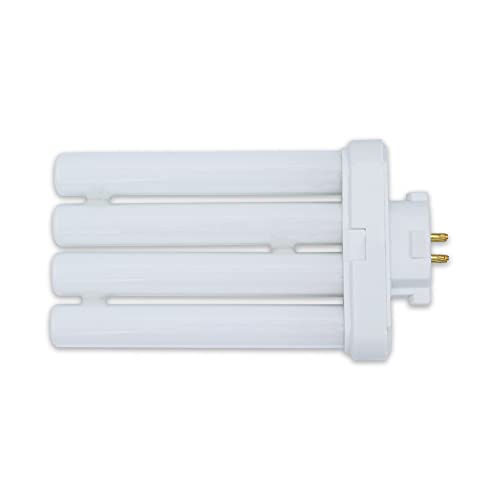 Quad Tube Compact Fluorescent Fml Lamp 27 Watt Replacement For Lavish Home Sunlight Lamps By Lumenivo - T4 Bulb With Gx10Q-4 4 Pin Base - 6500K Natural Daylight - Reading Lamp Replacement Bulb #TOP2