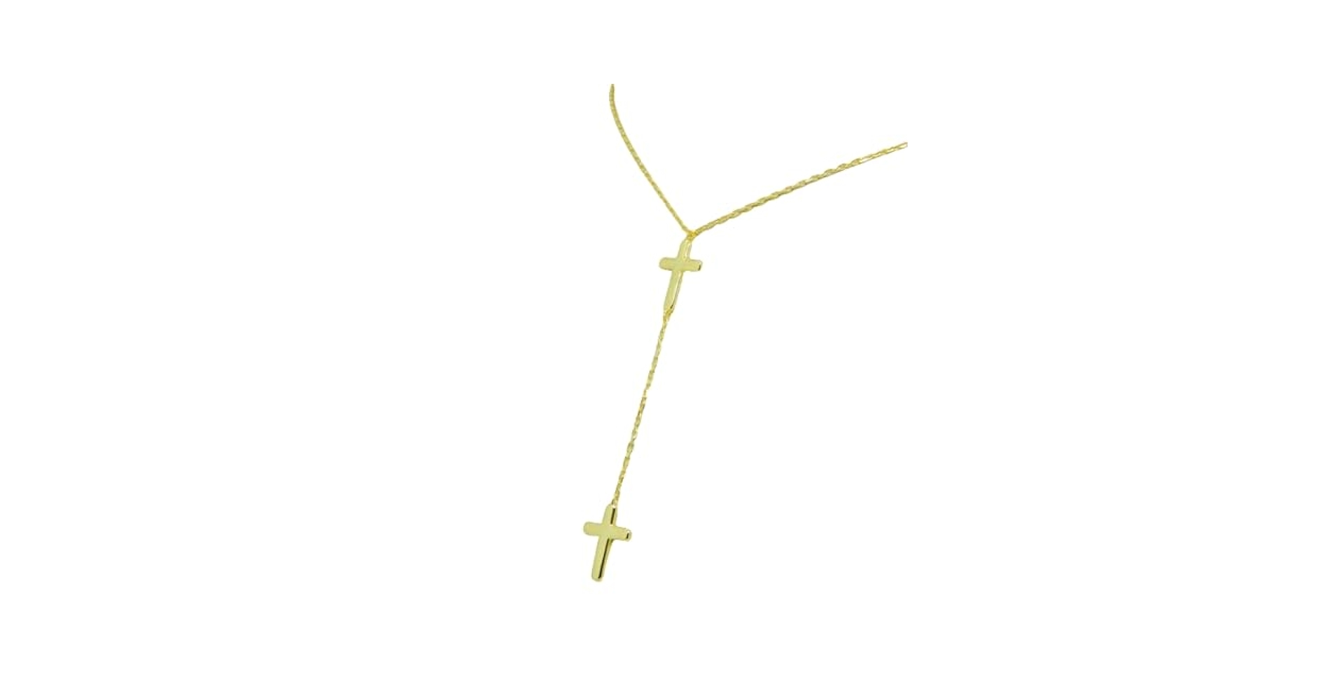 アクセサリー 2 Cross Necklace with23 10k Inside23_kk 2 Cross Necklace with23 10k Inside23_kk