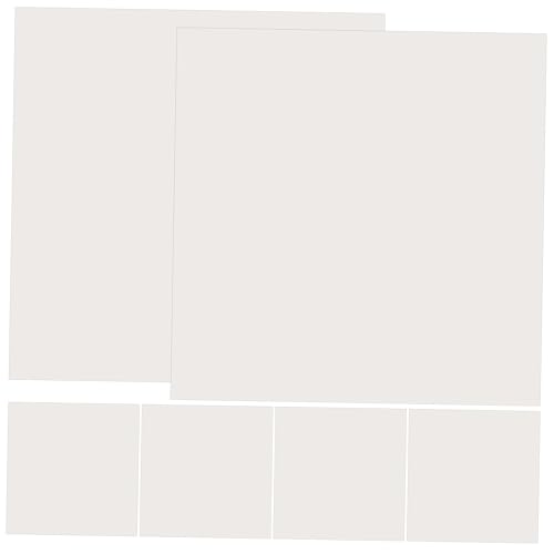 Amosfun 6 Peças adesivo de espelho quadrado para decoração adesivo de parede de espelho acrílico ade